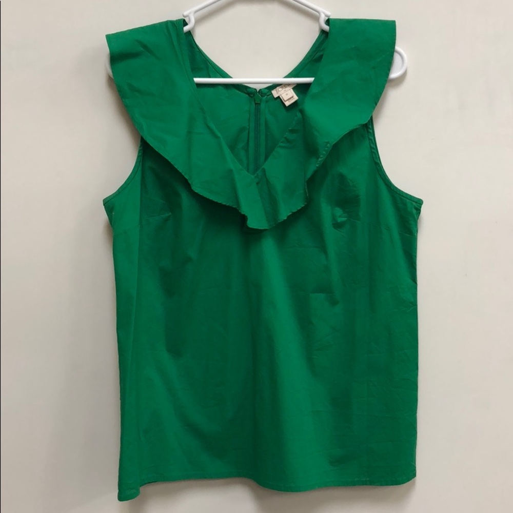 J. Crew Ruffle Tank